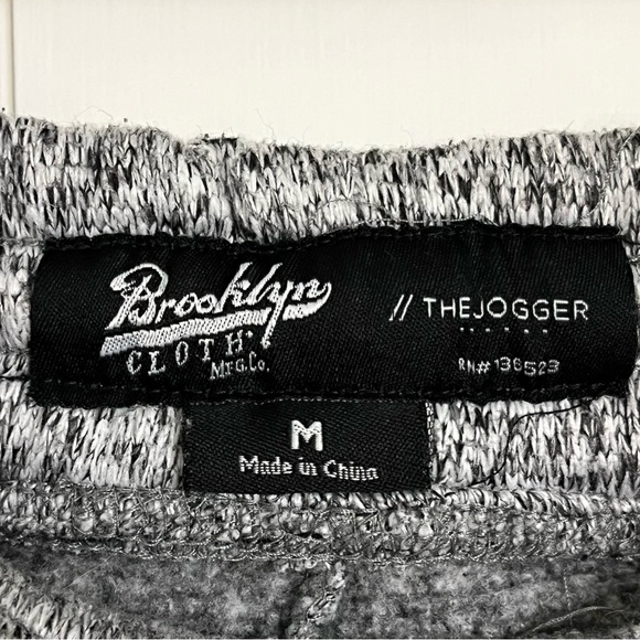 Brooklyn Cloth “The Jogger” Heather Grey Fleece Joggers w/ Pockets - Picture 8 of 8